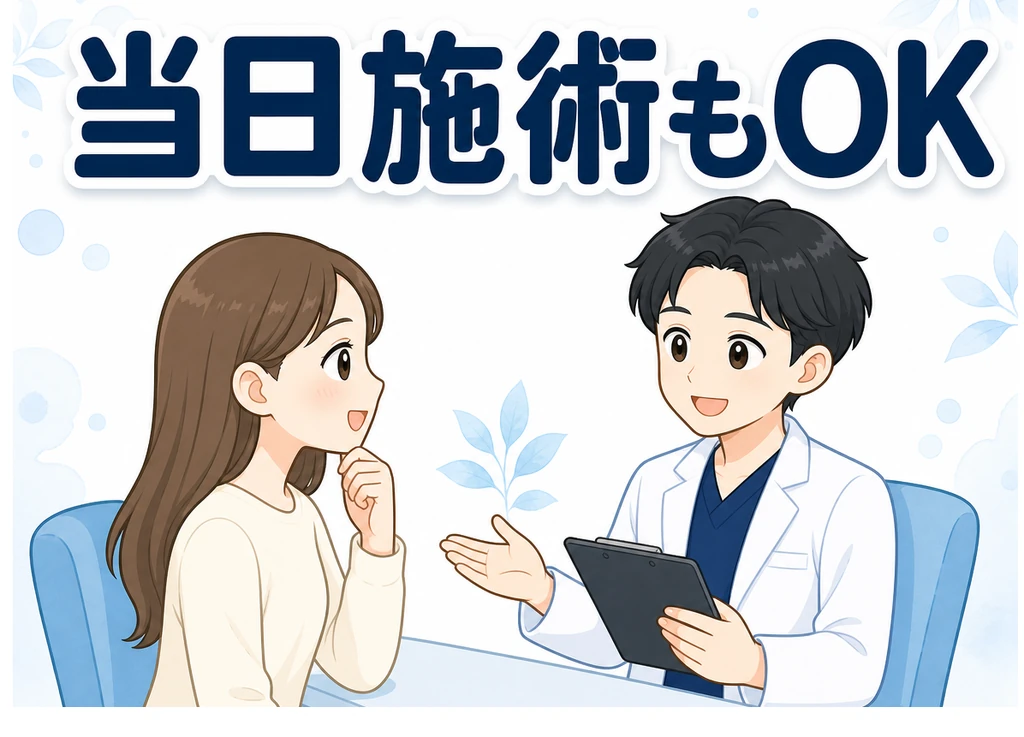 当日施術もOK
